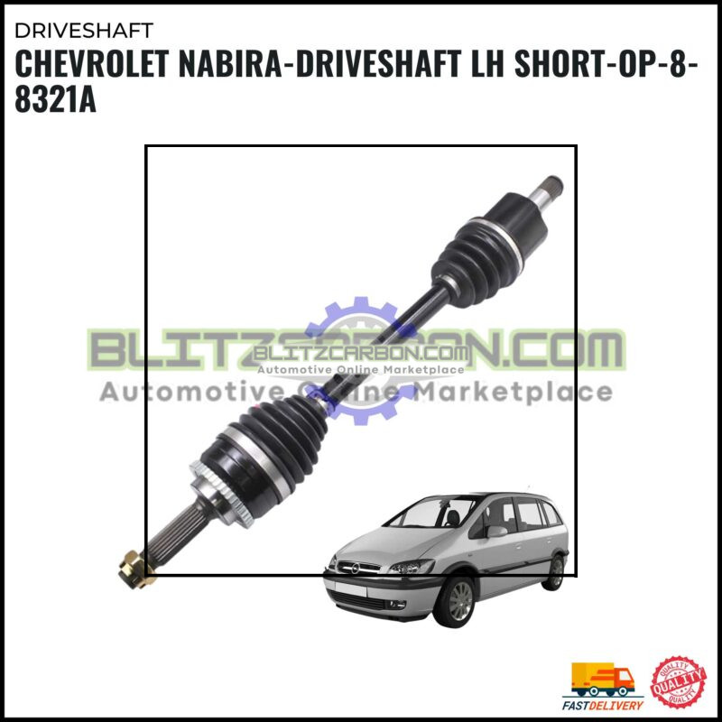 Chevrolet Nabira-Driveshaft LH Short-OP-8-8321A