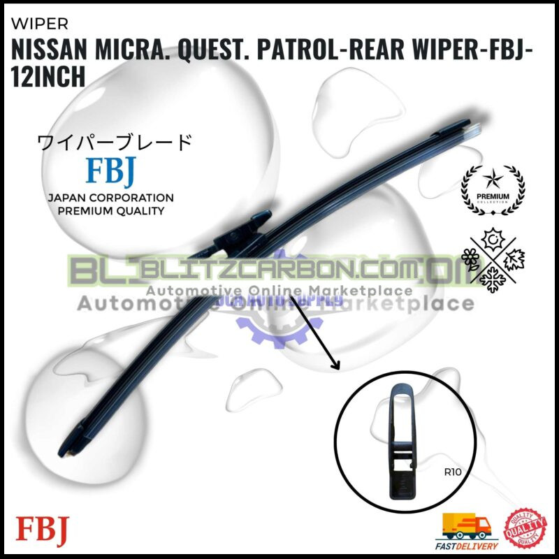 Nissan Micra. Quest. Patrol-Rear Wiper-FBJ-12inch