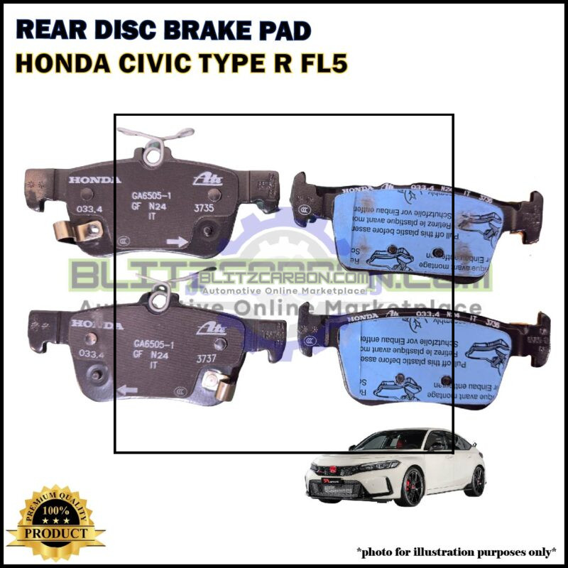 Honda Civic Type R FL5-Rear Disc Brake Pad-HONDA-43022-T60-A01