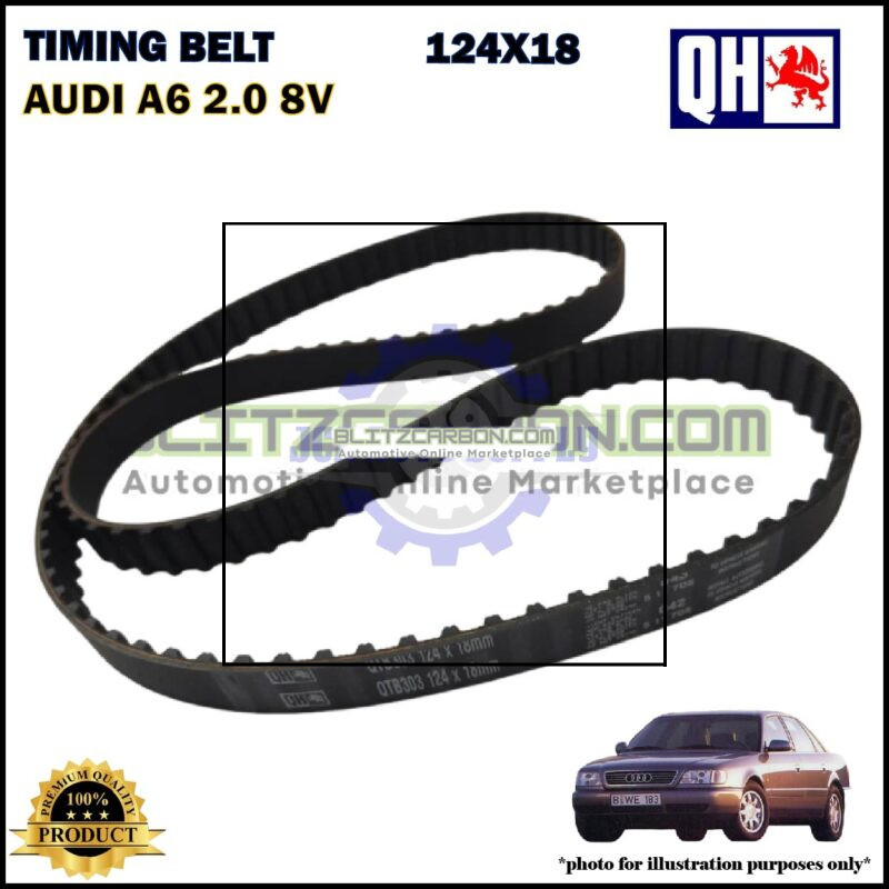 Tali Timing-Audi A6 2.0cc 8V-Timing Belt-QHUK-QTB303 (124X18)