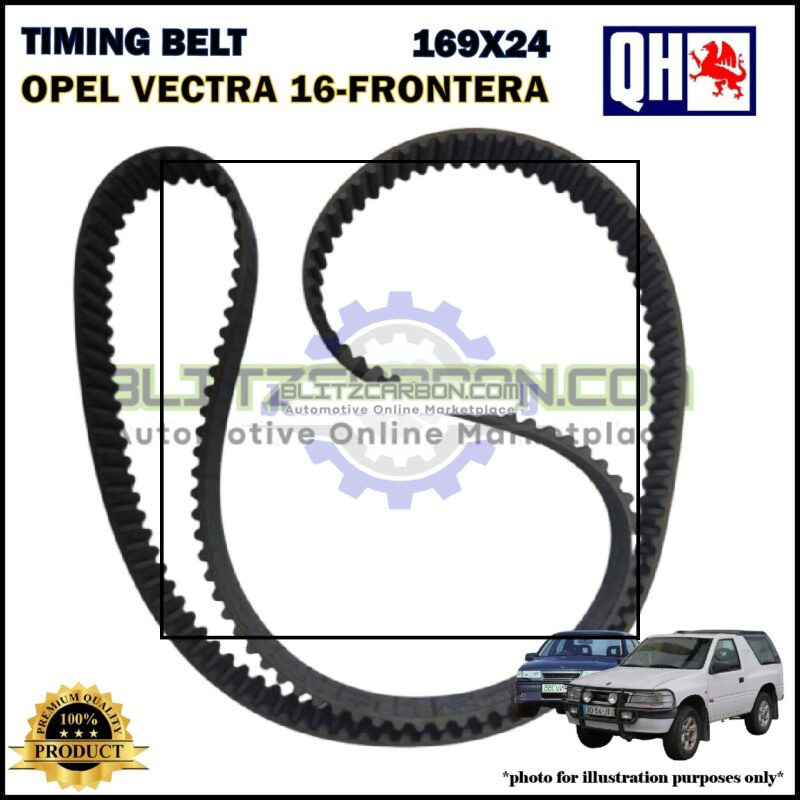 Tali Timing-Opel Vectra 1.8cc 2.0cc 16V-Frontera 2.0cc-Timing Belt-QHUK-QTB423 (169X24)