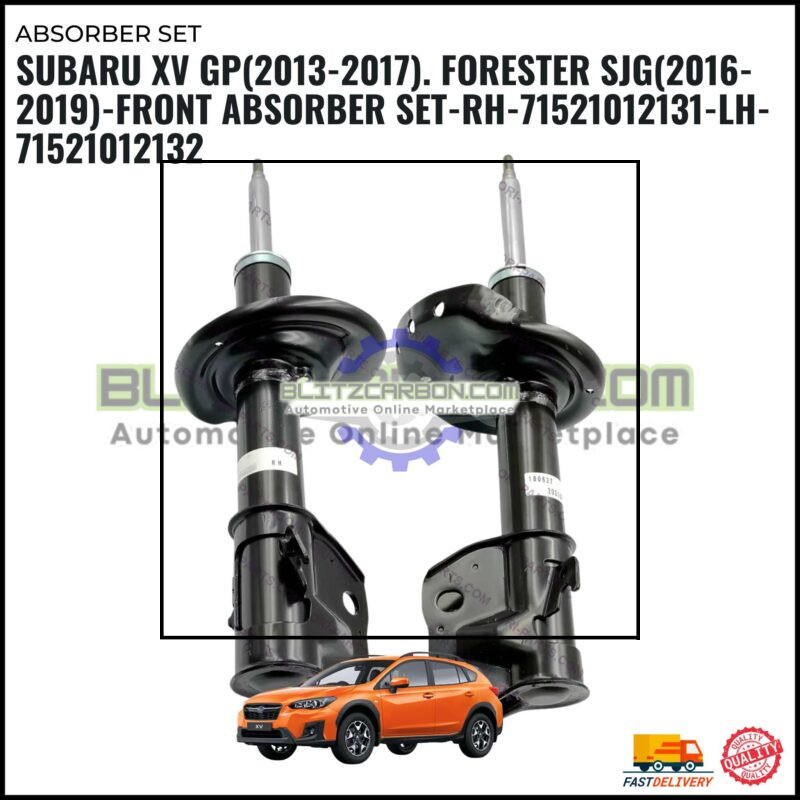 Subaru XV GP(2013-2017). Forester SJG(2016-2019)-Front Absorber Set-RH-71521012131-LH-71521012132