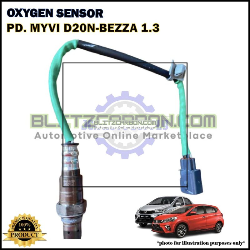 Perodua Myvi D20N-Bezza 1.3cc-Axia-Toyota Agya 1.2cc-Veloz-Yaris-Vios-Oxygen Sensor-89467-BZ020
