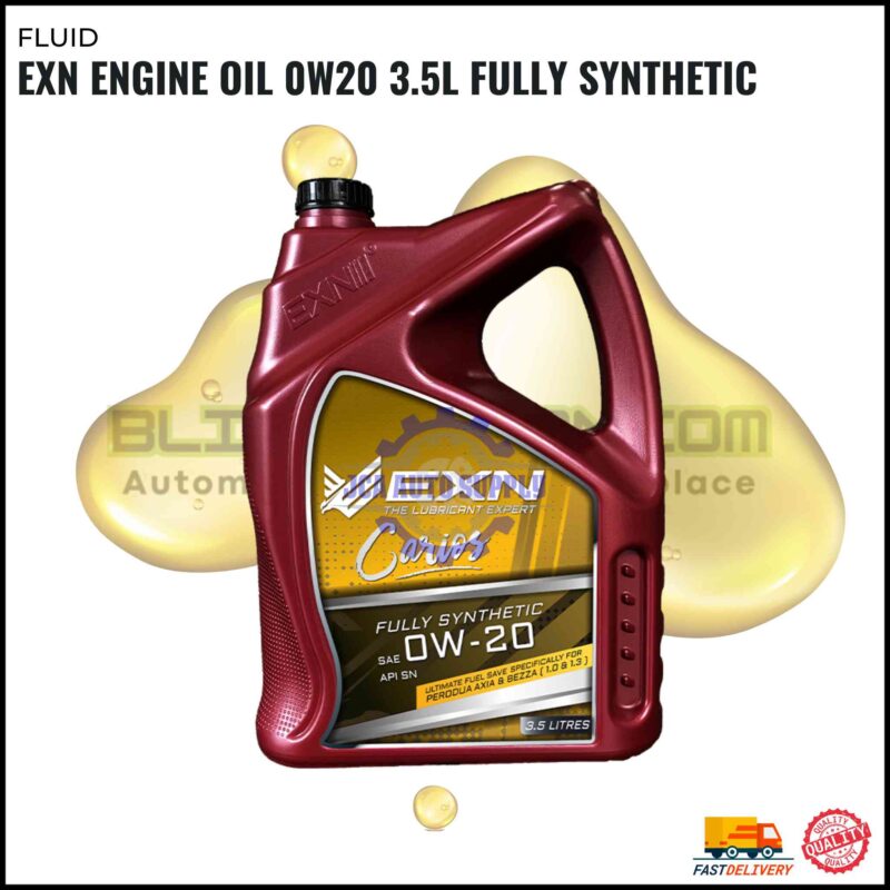EXN Engine Oil 0W20 3.5L Fully Synthetic