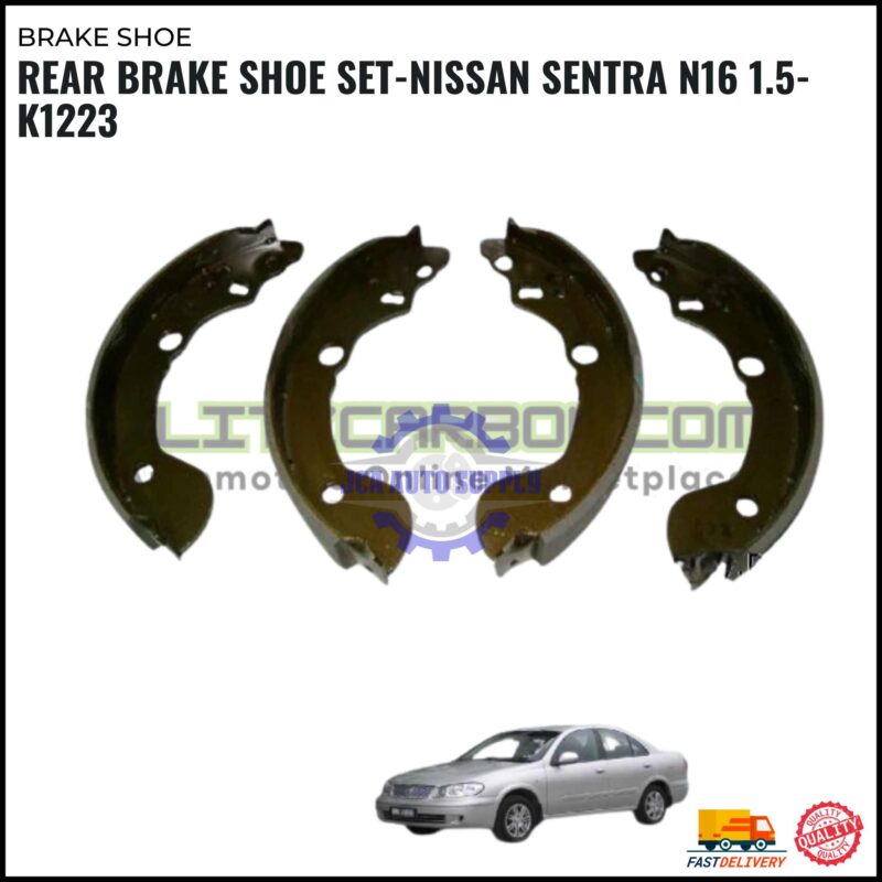 Rear Brake Shoe Set-Nissan Sentra N16 1.5-K1223