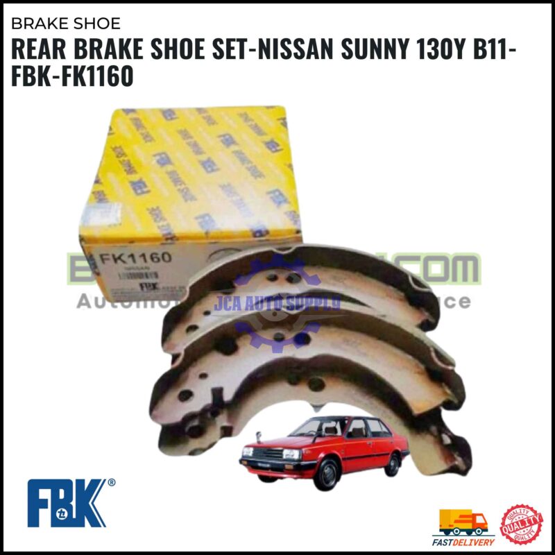 Rear Brake Shoe Set-Nissan Sunny 130Y B11-FBK-FK1160