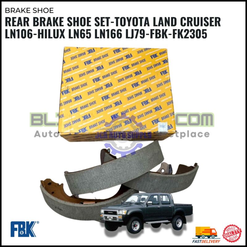 Rear Brake Shoe Set-Toyota Land Cruiser LN106-Hilux LN65 LN166 LJ79-FBK-FK2305