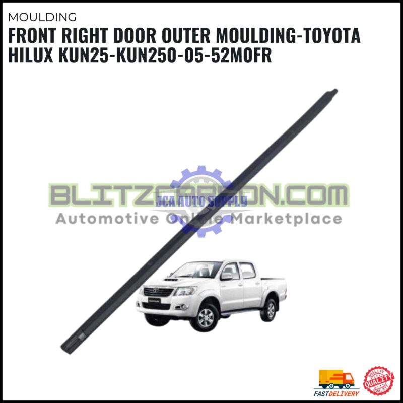 FRONT RIGHT DOOR OUTER MOULDING-TOYOTA HILUX KUN25-KUN250-05-52M0FR