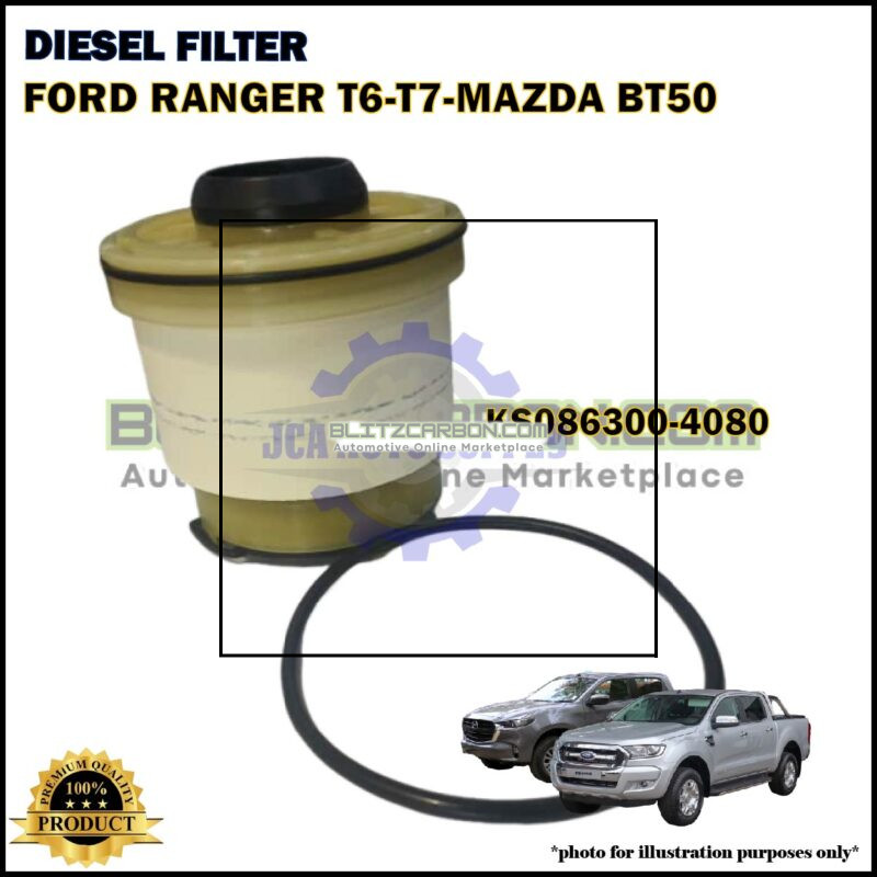 Ford Ranger T6 T7-Mazda BT50 2.2cc 3.2cc Diesel Filter-KS086300-4080 (1WA0-13-ZA5TT) (L2MZ-9365-A)