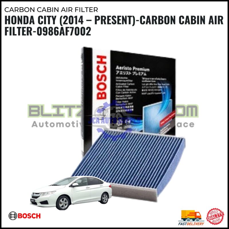 CARBON CABIN AIR FILTER - HONDA - BOSCH - 0986AF7002