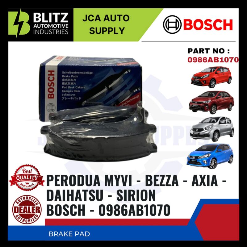 Toyota Hiace - Hilux (LN106, LN166, KDN170L) Front Brake Pads - BOSCH - 0986505798