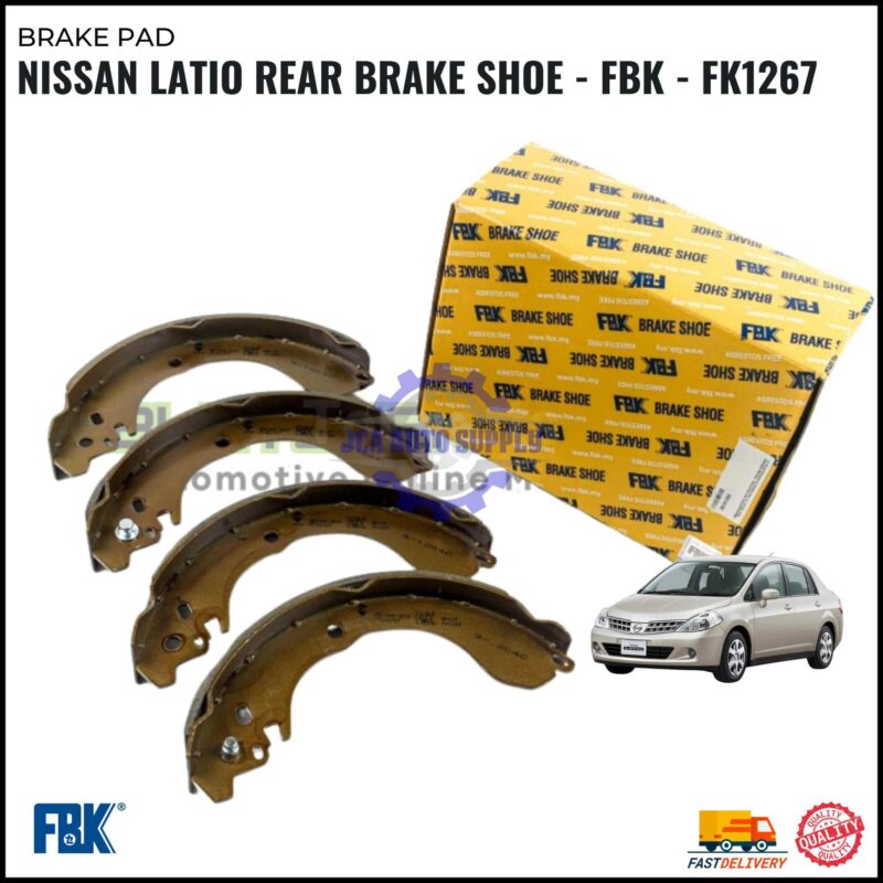Nissan Latio Rear Brake Shoe - FBK - FK1267