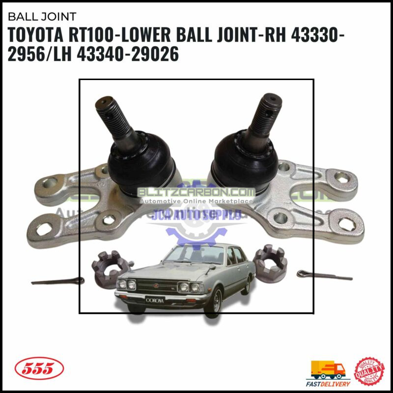 Toyota RT100-Lower Ball Joint-RH 43330-2956-LH 43340-29026(2Pcs)