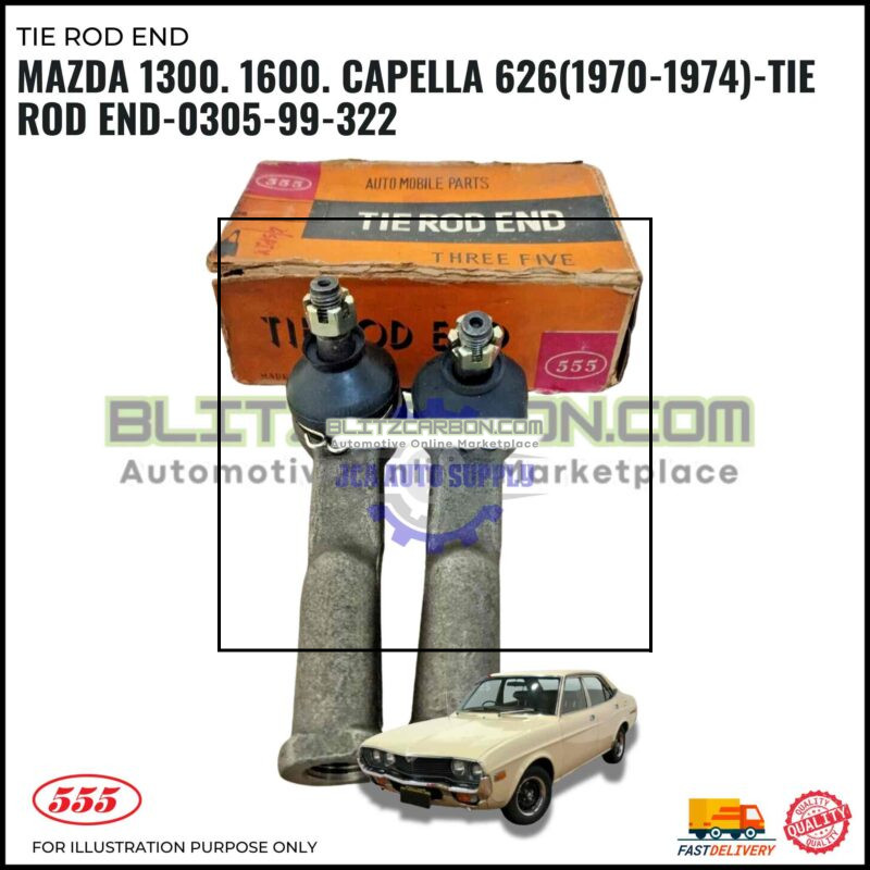 Mazda 1300. 1600. Capella 626(1970-1974)-Tie Rod End-0305-99-322