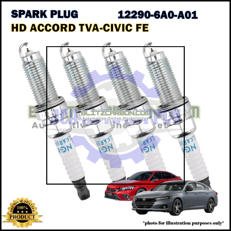 Honda Double Iridium Spark Plug-Honda Accord TVA-CV1-Civic FE-12290-6A0-A01-DILKAR8P8SY