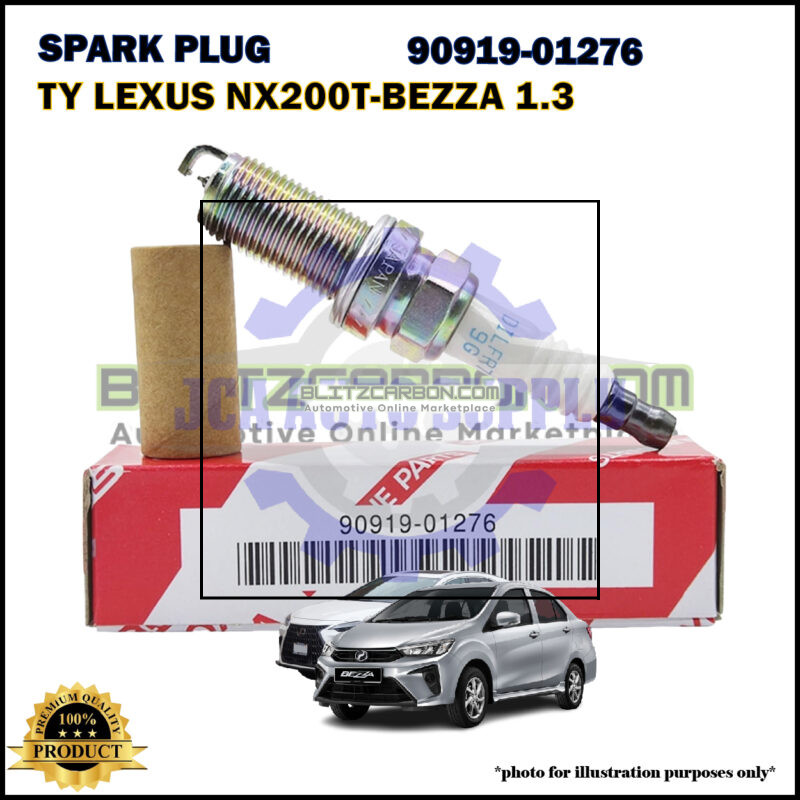 Toyota Double Iridium Spark Plug-Toyota Lexus NX200T-Myvi 1.3cc-Bezza 1.3cc-90919-01276-DILFR7K9G-VDKH22F-91961