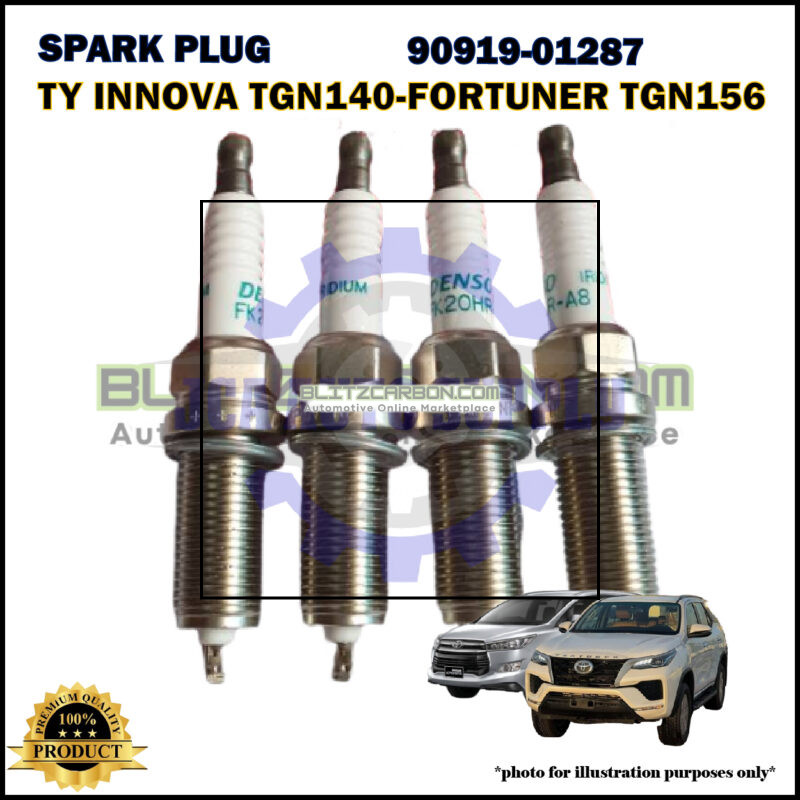 Toyota Double Iridium Spark Plug-Toyota Innova TGN140-Fortuner TGN156-Prado TRJ150-90919-01287-FK20HRA8