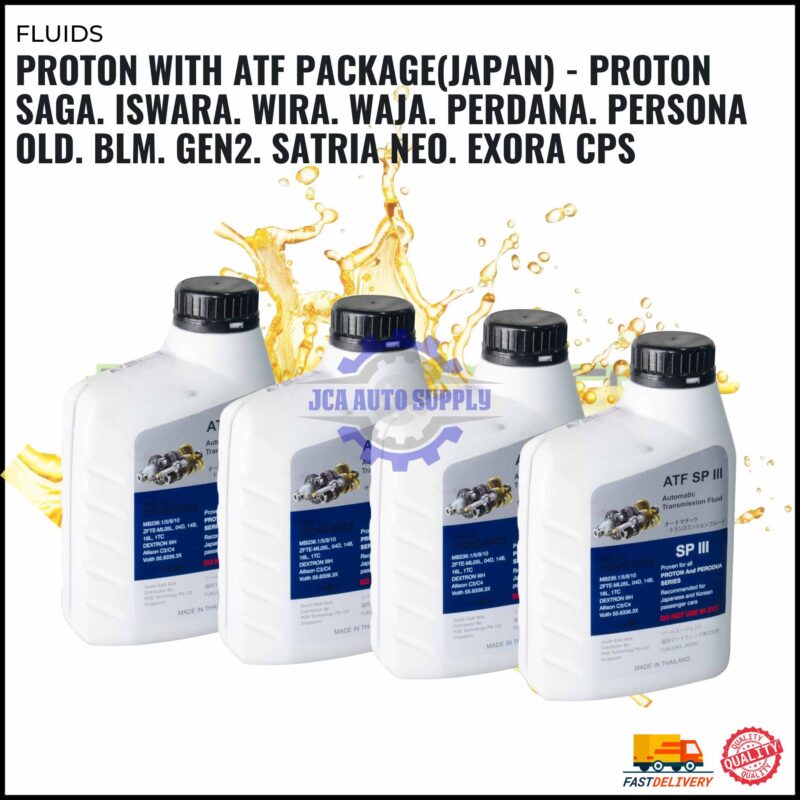 PROTON WITH ATF PACKAGE(JAPAN) - PROTON SAGA. ISWARA. WIRA. WAJA. PERDANA. PERSONA OLD. BLM. GEN2. SATRIA NEO. EXORA CPS