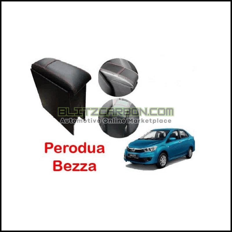 Perodua Armrest PU Leather Redline Arm Rest Hand Rest