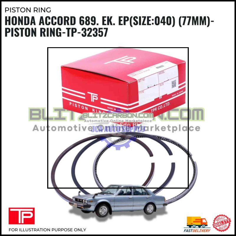 Honda Accord 689. EK. EP (Size:040) (77mm)-Piston Ring-TP-32357