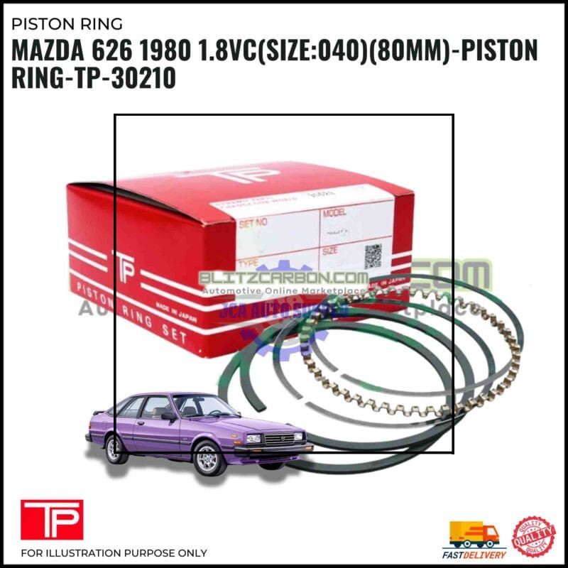 Mazda 626 1980 1.8vc (Size040)(80mm)-Piston Ring-TP-30210