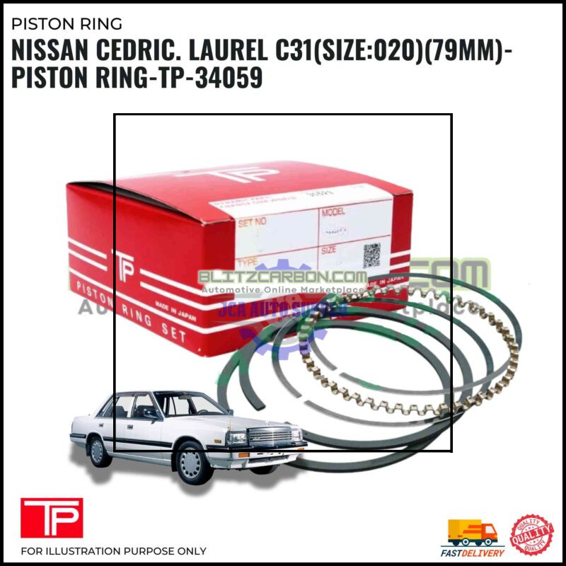 Nissan Cedric. Laurel C31(Size:020)(79mm)-Piston Ring-TP-34059
