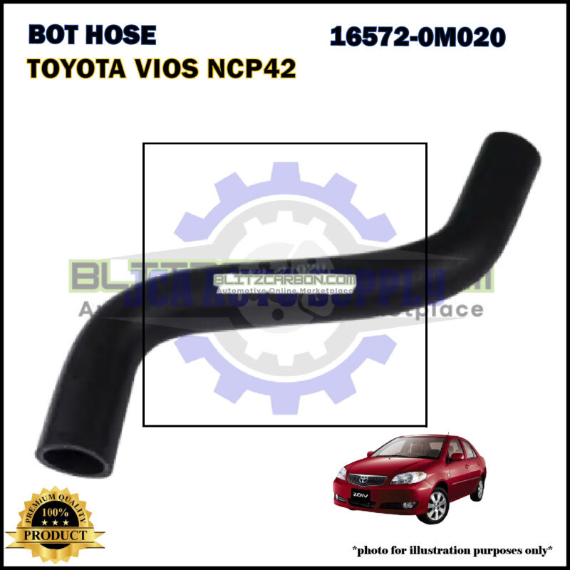 Toyota Vios NCP42 Bot Hose-16572-0M020