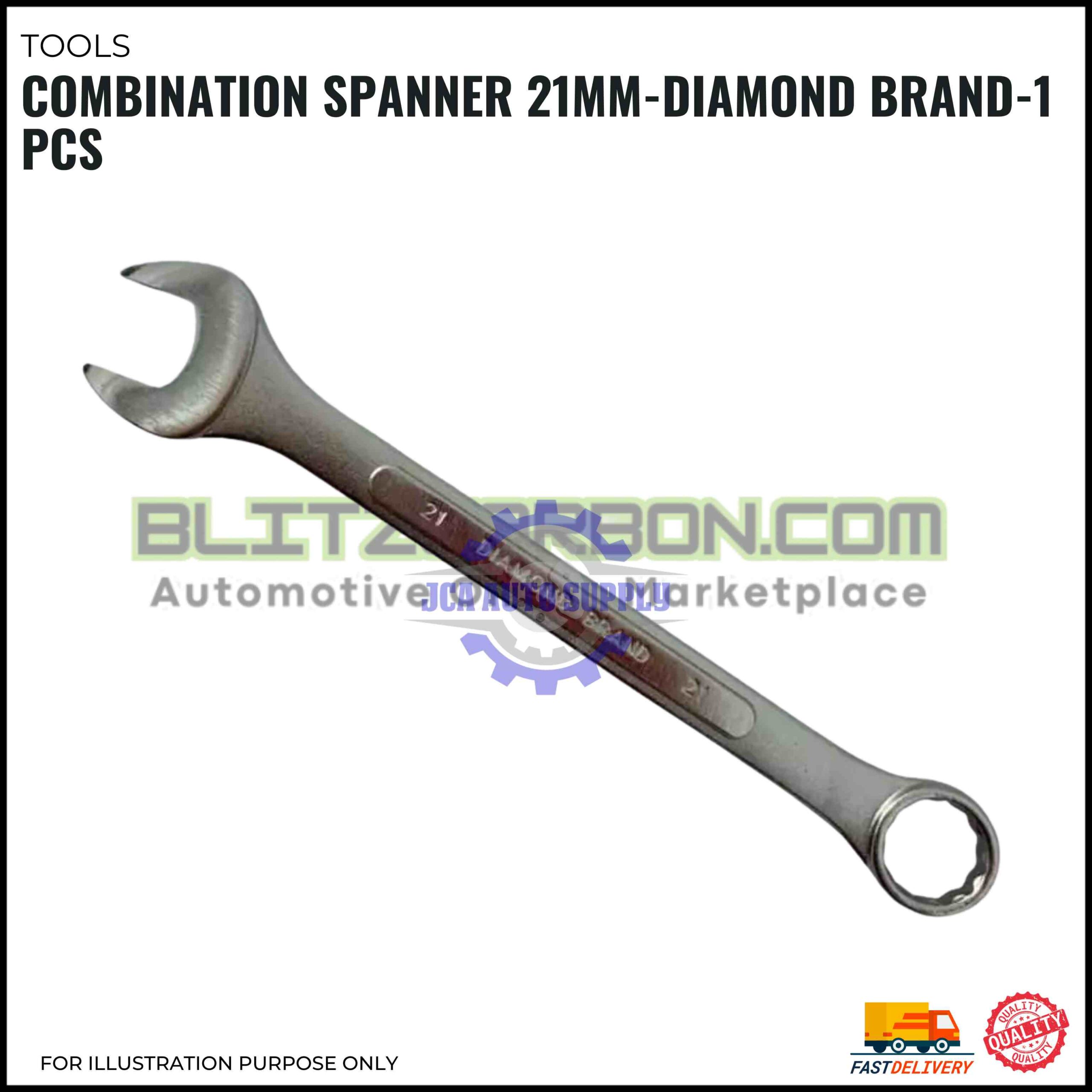 Combination Spanner 21mm-Diamond Brand-1 pcs