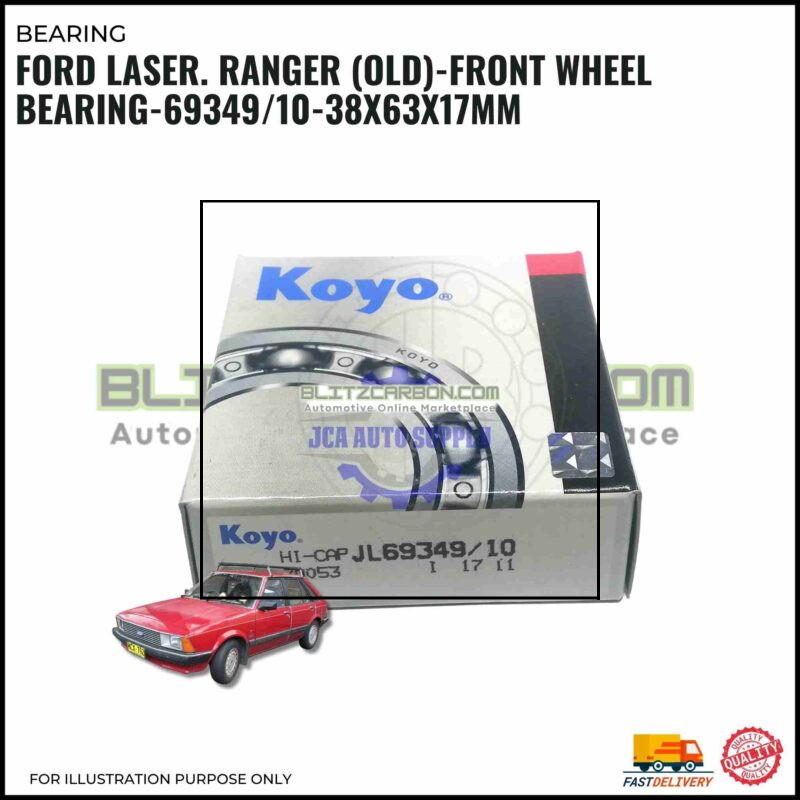 Ford Laser. Ranger (Old)-Front Wheel Bearing-69349/10-38x63x17mm