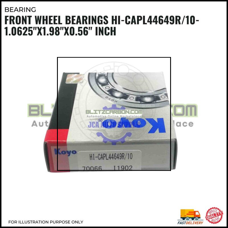 Front Wheel Bearings HI-CAPL44649R10-1.0625x1.98x0.56 Inch