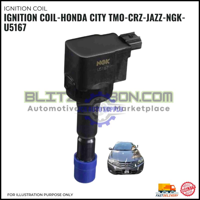 Ignition Coil-Honda City TMO-CRZ-JAZZ-NGK-U5167