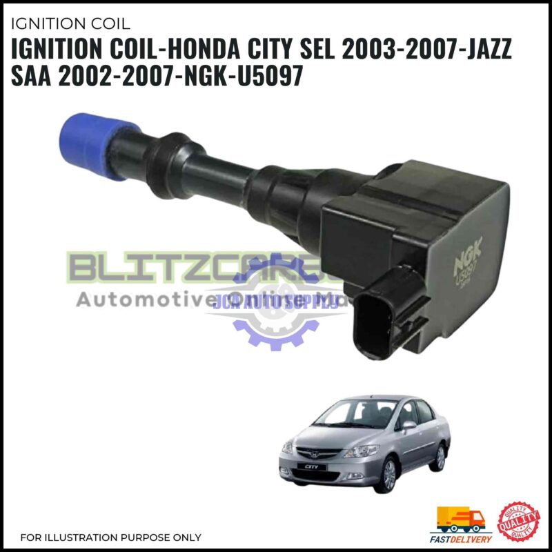 Ignition Coil-Honda City Sel 2003-2007-Jazz SAA 2002-2007-NGK-U5097