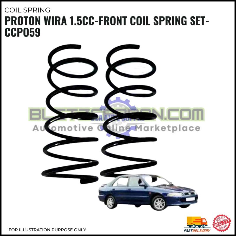 Proton Wira 1.5cc-Front Coil Spring Set-CCPO59
