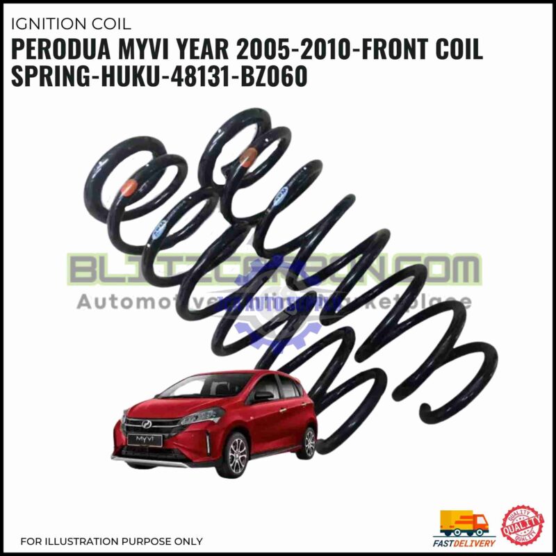 Perodua Myvi Year 2005-2010-Front Coil Spring-HUKU-48131-BZ060