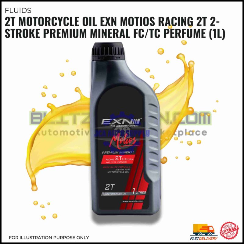 2T Motorcycle Oil EXN Motios Racing 2T 2-Stroke Premium Mineral FC/TC Perfume (1L)