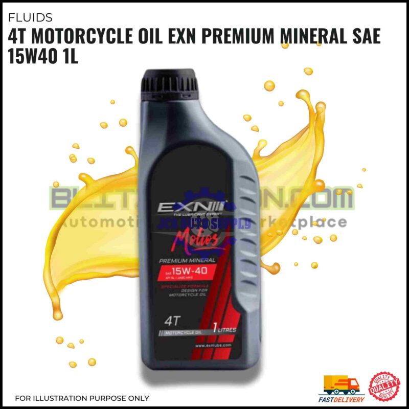 4T Motorcycle Oil EXN Premium Mineral SAE 15W40 1L