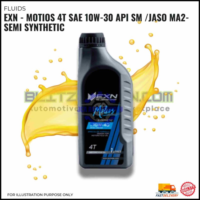 EXN - Motios 4T SAE 10W-30 API SM /JASO MA2-Semi Synthetic