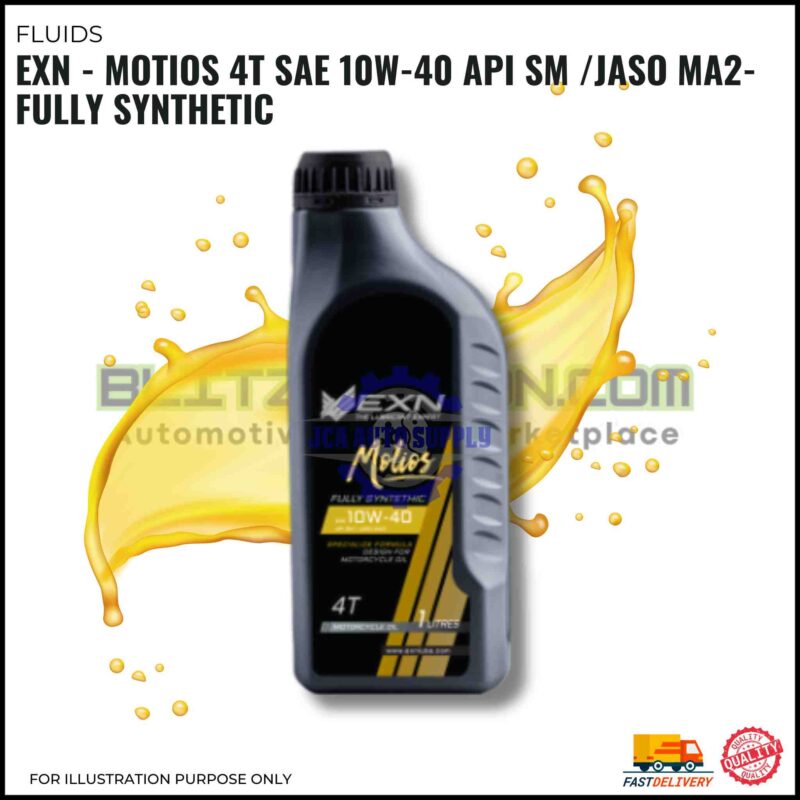 EXN - Motios 4T SAE 10W-40 API SM /JASO MA2-Fully Synthetic