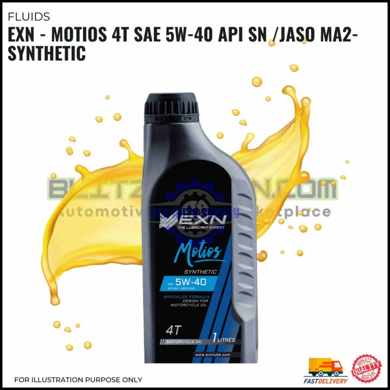 EXN - Motios 4T SAE 5W-40 API SN /JASO MA2-Synthetic