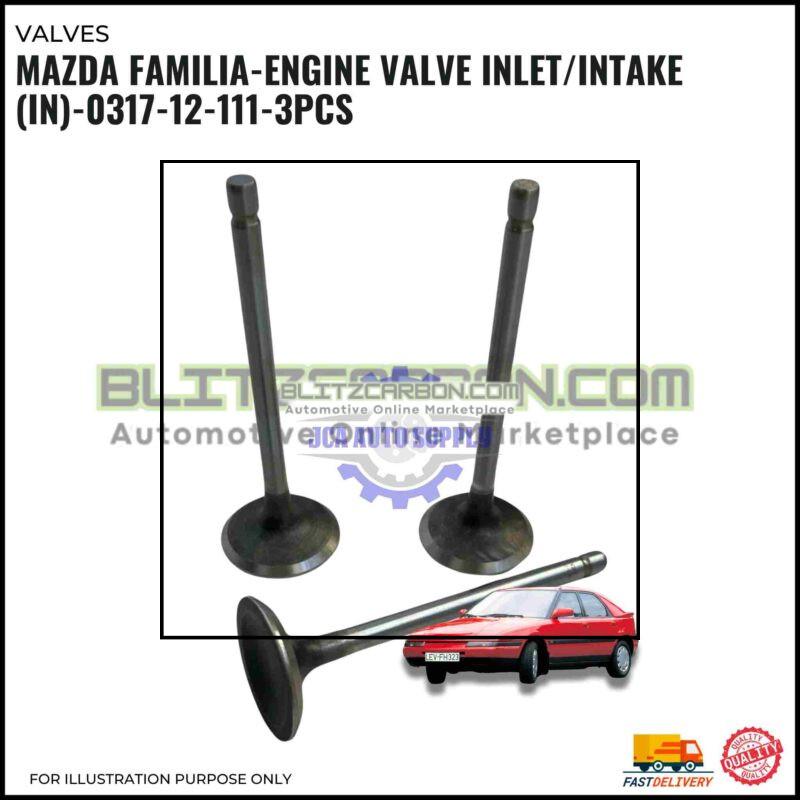 Intake Valve (IN) Set-Injap masuk-Mazda Familia 1000cc-323 Presto-SPC FA3-FA4-0317-12-111
