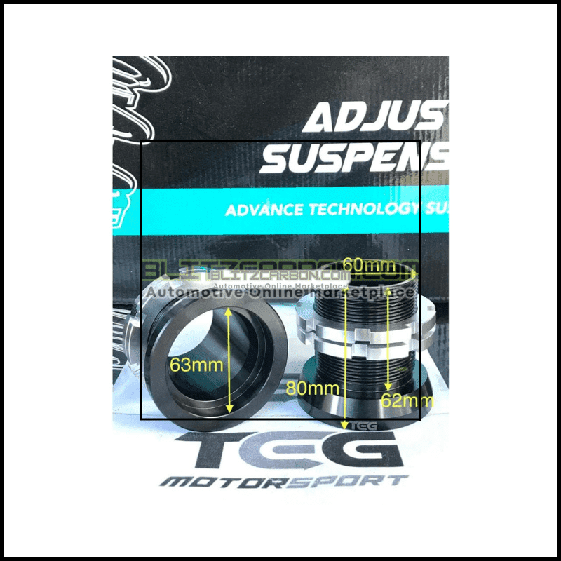 Adjustable Adjuster Spring CoilOver Kit (1pc) Honda Civic FD/FB/FC/City/GD/GK/Nissan/BMW/Toyota Adjustable Suspension