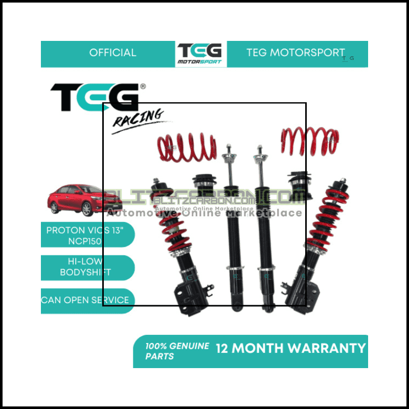 BOLEH SERVICE  Toyota Vios 2013" ~ 24" Yaris NCP150 NCP151 TEG RACING Adjustable  (LCA) Hi Low Body Shift Absorber