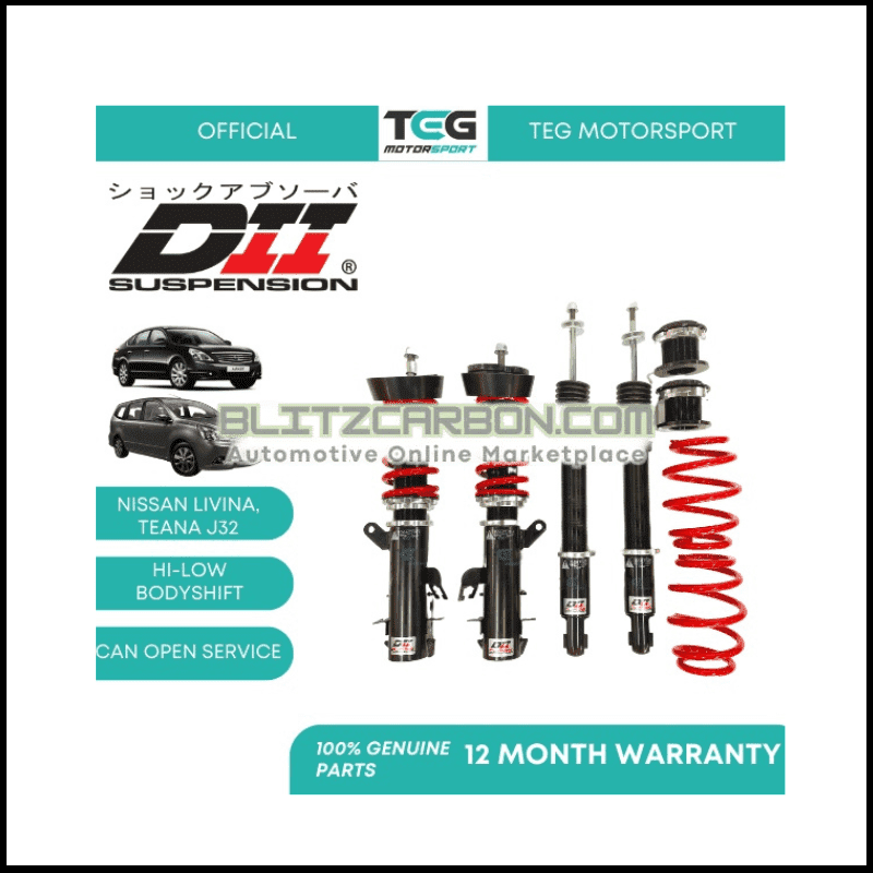 Nissan Livina 1.6/1.8 DII Adjustable Suspension SetBOLEH SERVICE Hi Low Body Shift Adjustable Absorber set