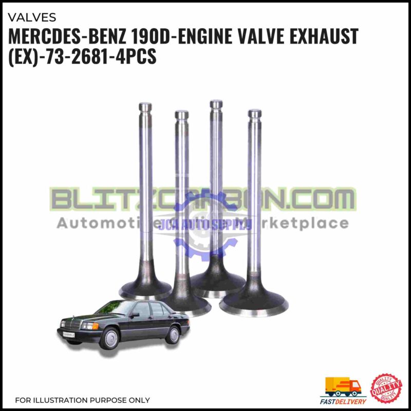 Exhaust Valve (EX) Set-Mercedes-Benz 190D-180D-200D-73-2681