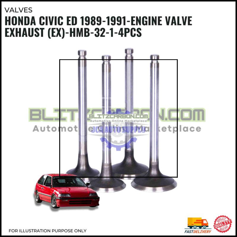 Exhaust Valve (EX) Set-Honda Civic ED 1989-HMB-32-1