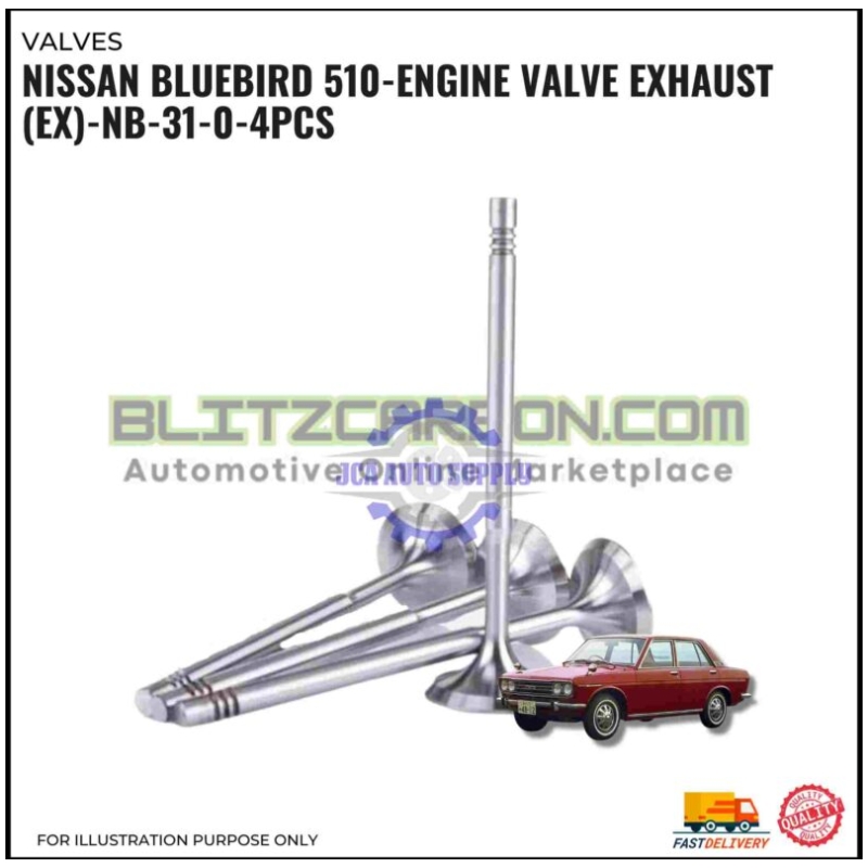 Exhaust Valve (EX)-Nissan Bluebird 510-NB-31-0