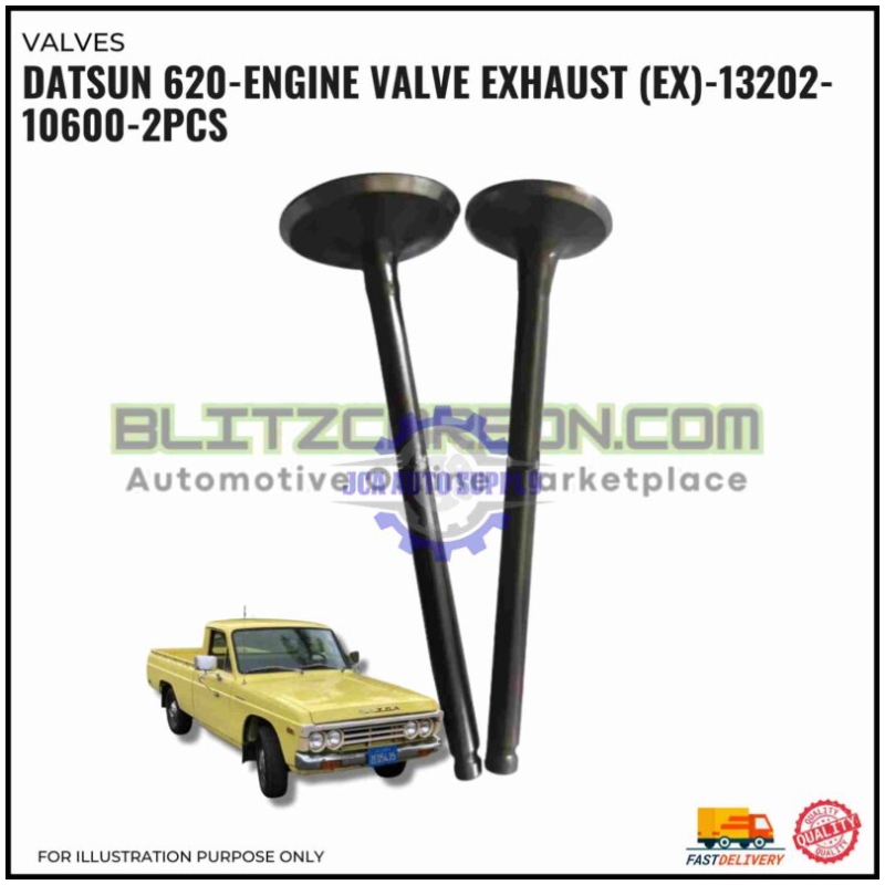 Exhaust Valve (EX)-Datsun 620-13202-10600