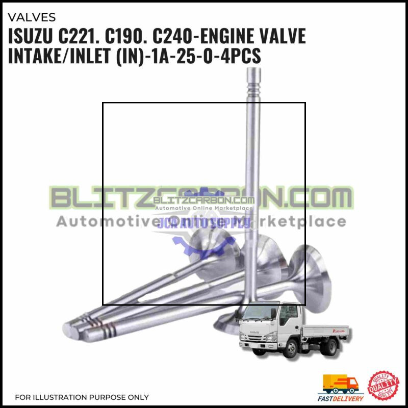 Engine Valve Intake/Inlet (IN) Set-Isuzu C221. C190. C240-1A-25-0