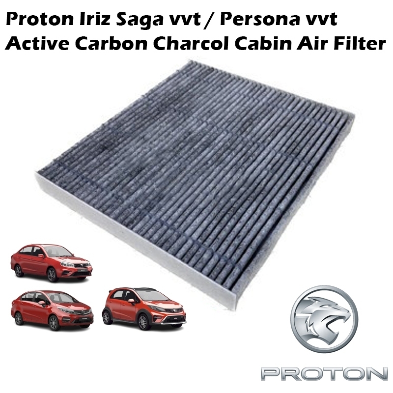 Proton Iriz Saga Persona VVT Active Carbon Cabin Air Filter Penapis Kabin Penyaman Udara