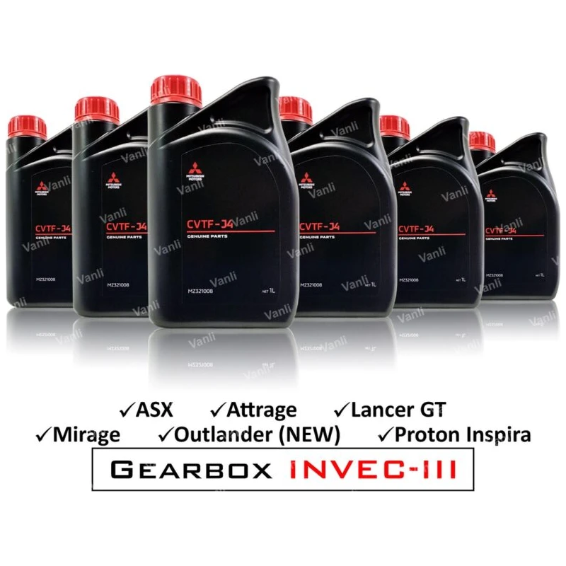 ORIGINAL MITSUBISHI GENIUNE CVTF-J4 Automatic Transmission Oil 1 Liter ( MZ321008 )